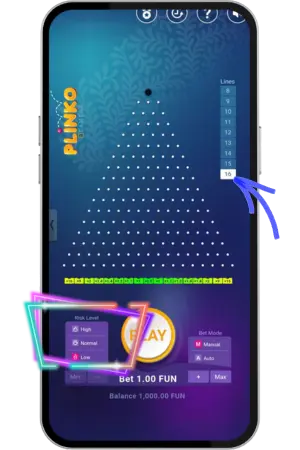Vsaďte si Plinko